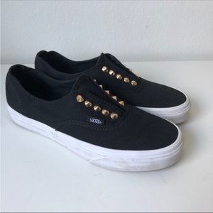Vans Slip on Skater Sneakers | Black with Gold Spikes | Unisex